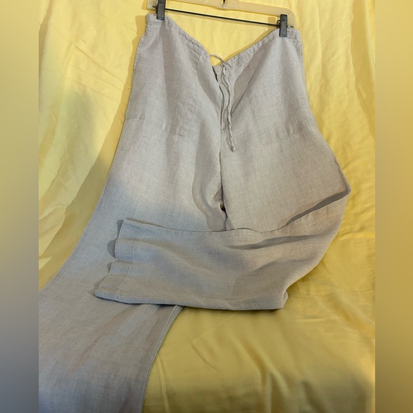 Chelsea 28 khaki colored linen pants Size 1 - Picture 3 of 9